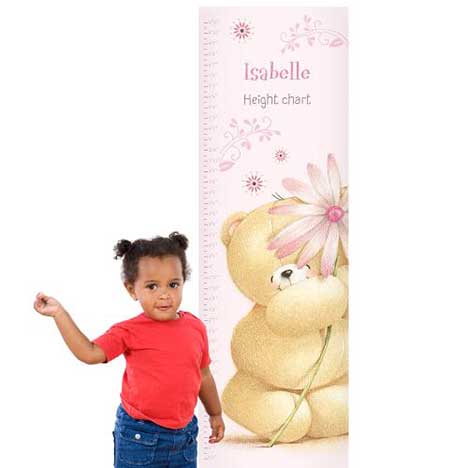 Personalised Forever Friends Big Flower Height Chart £7.99